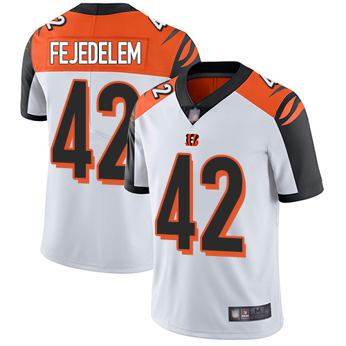 Cincinnati Bengals Limited White Men Clayton Fejedelem Road Jersey NFL Footballl 42 Vapor Untouchable